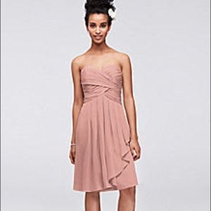 Short Crinkle Chiffon Dress